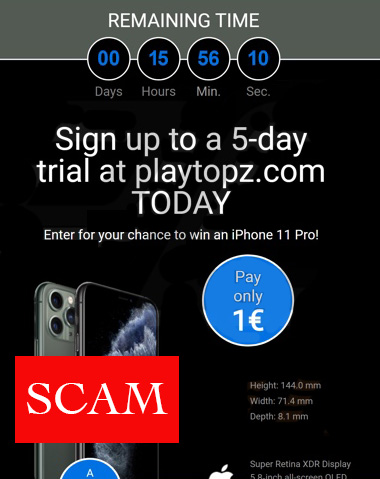 free iphone 11 scam